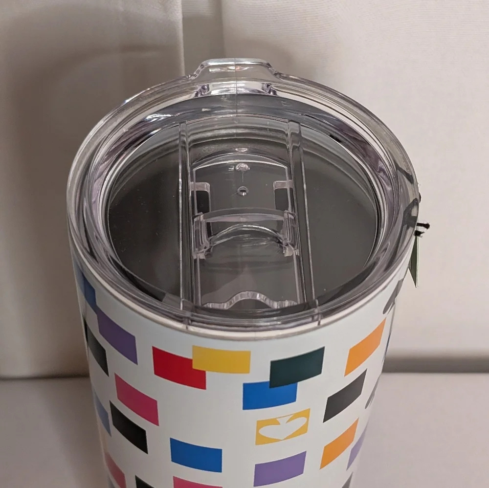 Kate Spade Scattered Checks Stainless Steel Tumbler NWT - Picture 3 of 5